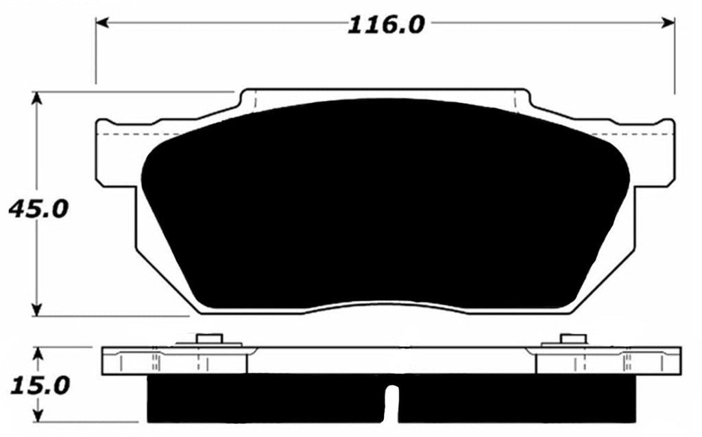 Porterfield Brake Pads for 1986 HONDA PRELUDE DX