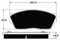 Porterfield Brake Pads for 1983 HONDA CIVIC 1300 5 Speed