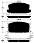 Porterfield Brake Pads for 1985 TOYOTA COROLLA Coupe GTS