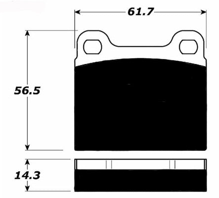 Porterfield Brake Pads for 1970 PORSCHE 911 "M" Caliper