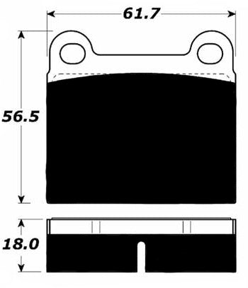 Porterfield Brake Pads for 1975 VOLKSWAGEN RABBIT