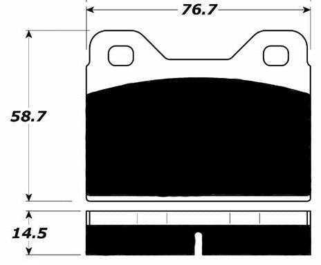 Porterfield Brake Pads for 1972 BMW 2000 CA