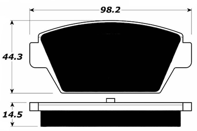Porterfield Brake Pads for 1988 MITSUBISHI Eclipse