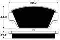 Porterfield Brake Pads for 1992 EAGLE TALON
