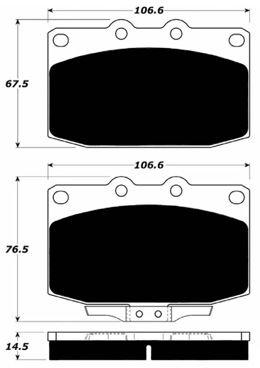Porterfield Brake Pads for 1992 MAZDA RX 7 w/Vented Rear Disc
