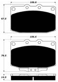 Porterfield Brake Pads for 1992 MAZDA RX 7 w/Vented Rear Disc