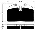 Porterfield Brake Pads for 1997 FERRARI F355 Spider