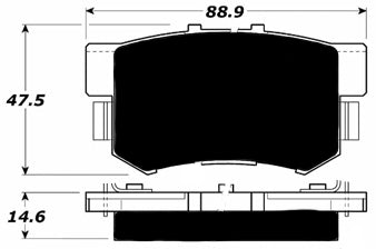 Porterfield Brake Pads for 2008 HONDA ELEMENT