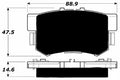 Porterfield Brake Pads for 1997 HONDA ACCORD Wagon LX w/ABS