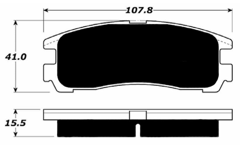 Porterfield Brake Pads for 1994 MITSUBISHI Diamante - Sedan
