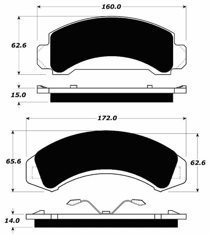 Porterfield Brake Pads for 1994 FORD RANGER