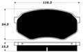 Porterfield Brake Pads for 1992 TOYOTA CRESSIDA