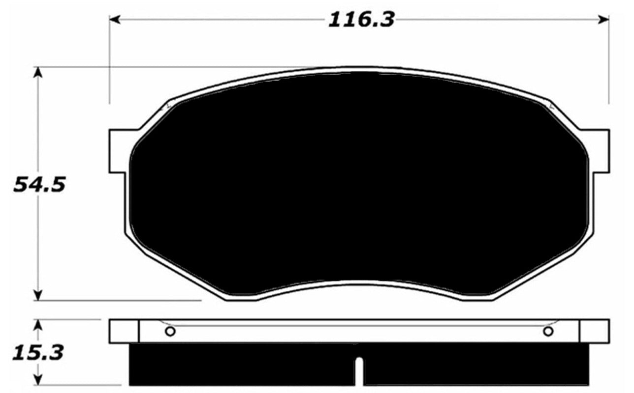 Porterfield Brake Pads for 1986 MITSUBISHI Starion