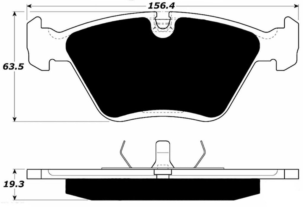 Porterfield Brake Pads for 1989 BMW 525i