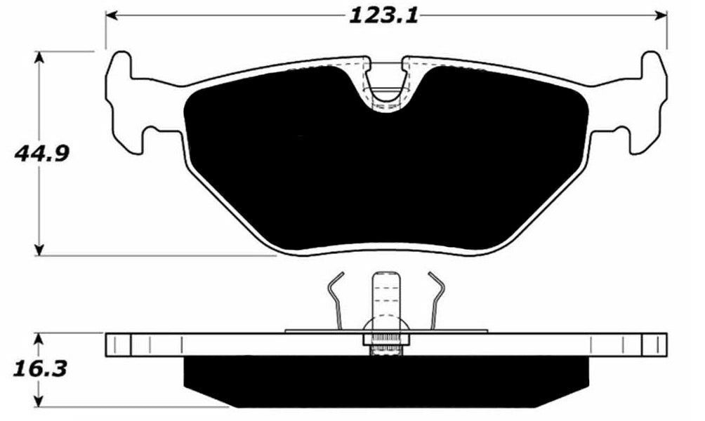 Porterfield Brake Pads for 1991 BMW 750iL