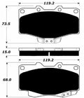 Porterfield Brake Pads for 1991 TOYOTA Pickup 4WD