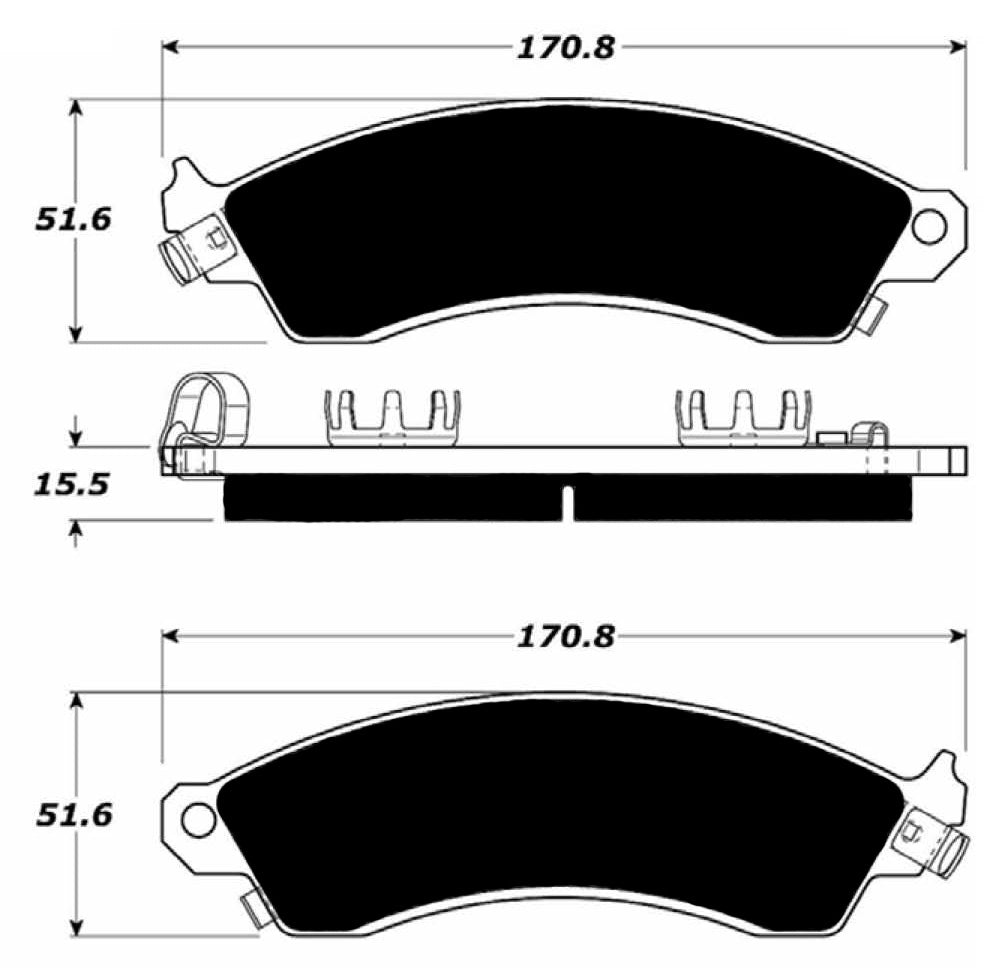 Porterfield Brake Pads for 1989 PONTIAC FIREBIRD w/Performance Pkg