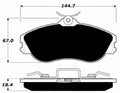 Porterfield Brake Pads for 1986 AUDI 5000 CS Turbo Quattro Sedan