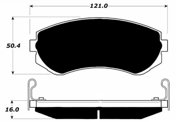 Porterfield Brake Pads for 1995 NISSAN 240sx w/o ABS