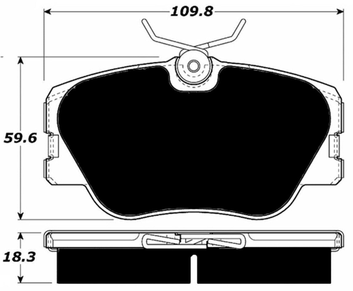 Porterfield Brake Pads for 1986 MERCEDES-BENZ 300E w/ASR exc. 4MATIC