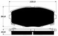Porterfield Brake Pads for 1989 TOYOTA SUPRA