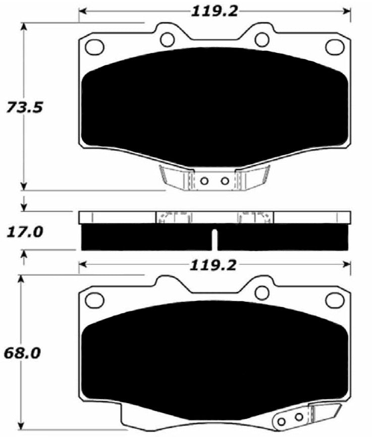 Porterfield Brake Pads for 2002 TOYOTA 4RUNNER