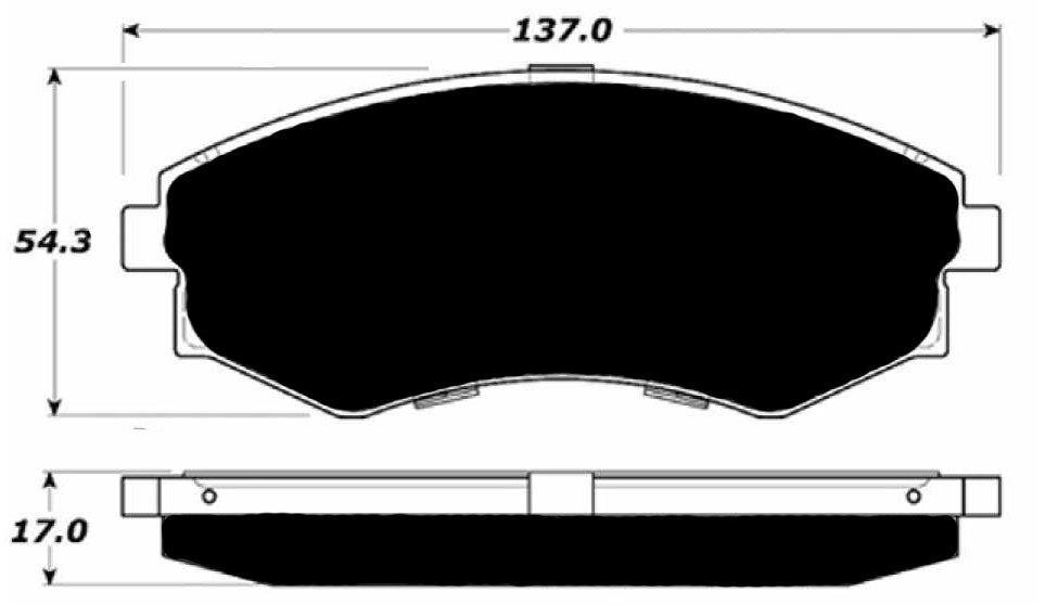 Porterfield Brake Pads for 2000 HYUNDAI TIBURON