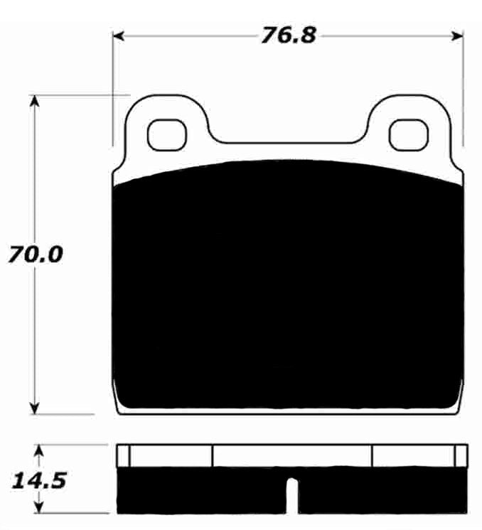 Porterfield Brake Pads for 1967 BMW 2000 CS
