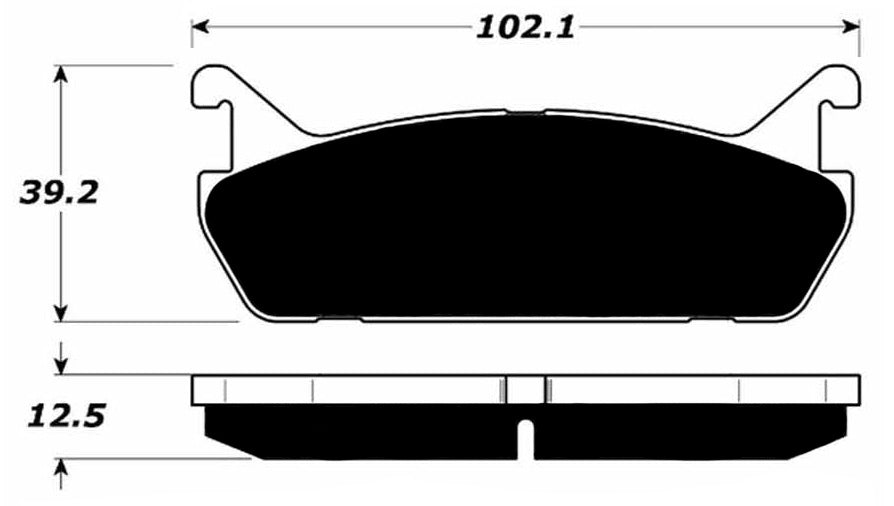Porterfield Brake Pads for 1996 FORD ESCORT DOHC 1.8L F/Cal. Cast 22-14