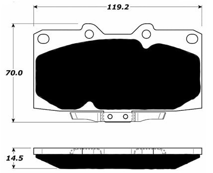 Porterfield Brake Pads for 1993 NISSAN 300ZX