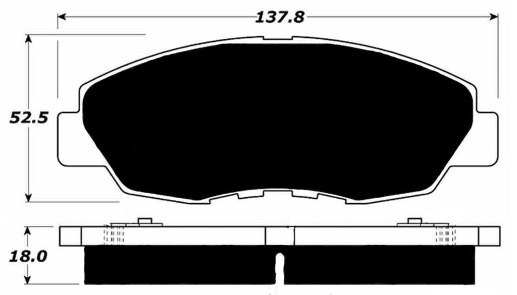 Porterfield Brake Pads for 1993 HONDA ACCORD Coupe 4 Cyl LX