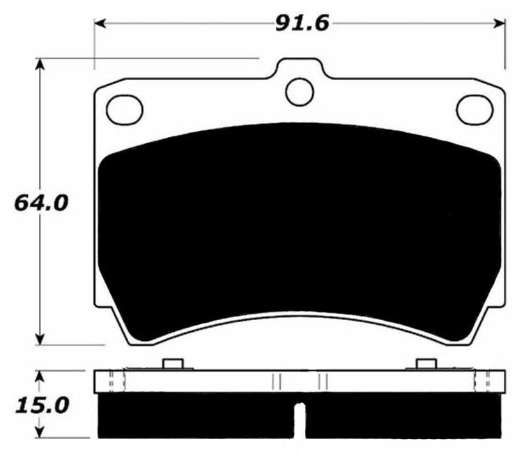 Porterfield Brake Pads for 1998 MAZDA PROTEGE SOHC eng