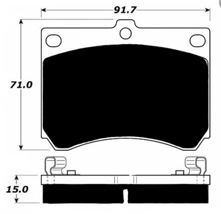 Porterfield Brake Pads for 1990 MAZDA PROTEGE 2WD DOHC Eng