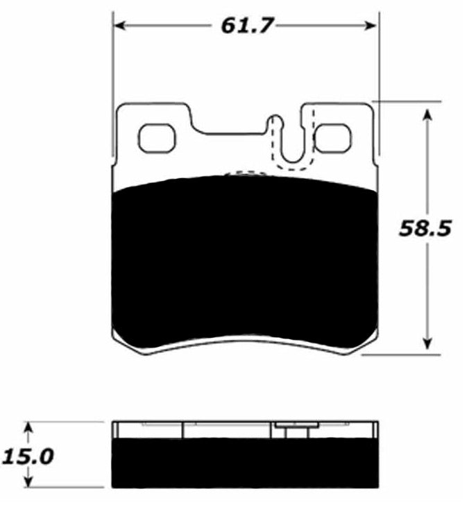 Porterfield Brake Pads for 1994 MERCEDES-BENZ SL320
