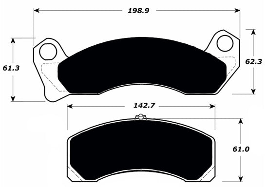 Porterfield Brake Pads for 1990 FORD CROWN VICTORIA Police