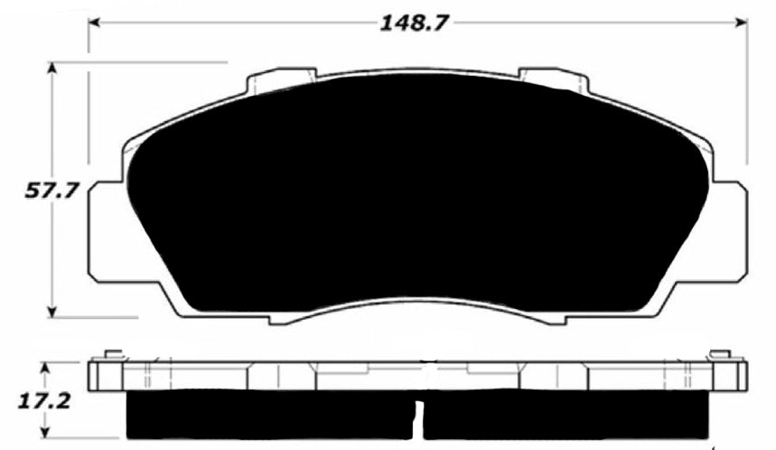 Porterfield Brake Pads for 1999 ACURA NSX