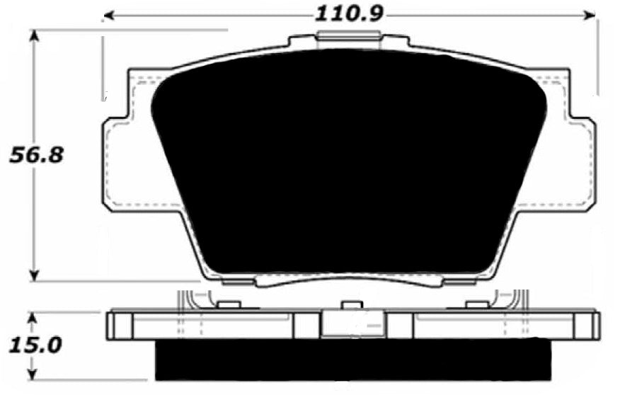 Porterfield Brake Pads for 1999 ACURA NSX
