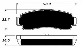 Porterfield Brake Pads for 1993 NISSAN NX Coupe 2.0L w/ABS