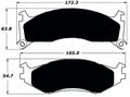 Porterfield Brake Pads for 1993 DODGE SPIRIT R/Drum