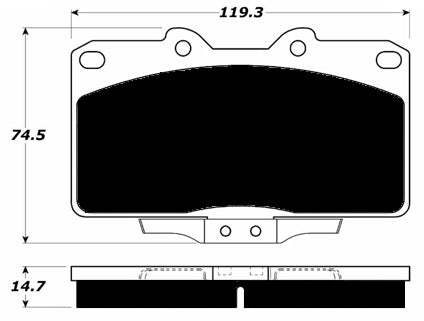 Porterfield Brake Pads for 1997 MITSUBISHI 3000 GT-VR4