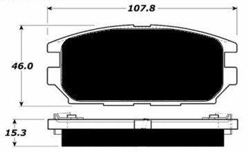 Porterfield Brake Pads for 1991 DODGE STEALTH 4WD