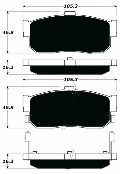 Porterfield Brake Pads for 1996 INFINITI I30