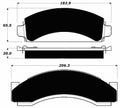 Porterfield Brake Pads for 1991 GMC C3500 2WD DRW Rear Disc