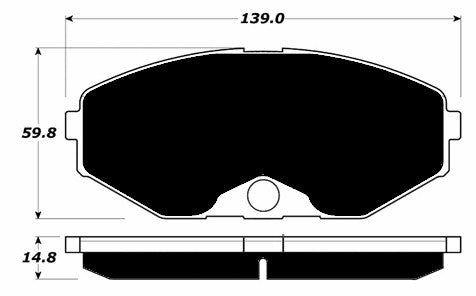 Porterfield Brake Pads for 1995 INFINITI J30