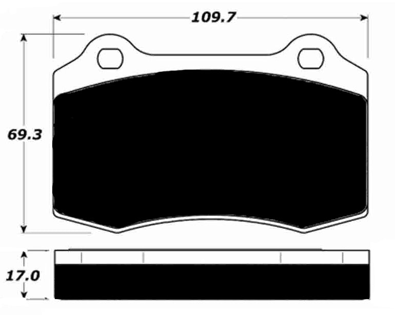 Porterfield Brake Pads for 1995 DODGE VIPER