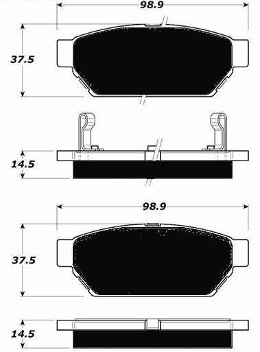 Porterfield Brake Pads for 1995 MITSUBISHI Mirage