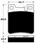 Porterfield Brake Pads for 2000 MERCEDES-BENZ E430 4-Matic 2 Pin Pad Rear Cal.