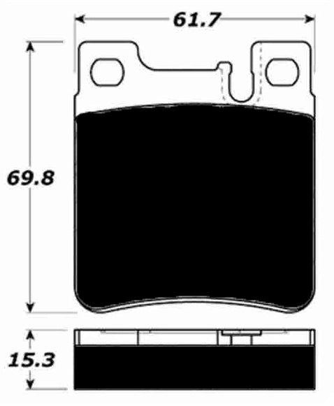 Porterfield Brake Pads for 1992 MERCEDES-BENZ 300SE Girling Front Cal.
