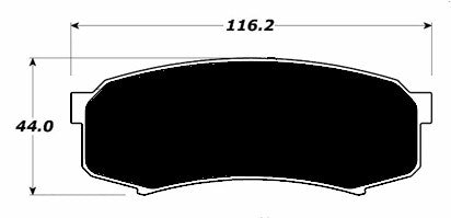 Porterfield Brake Pads for 1996 LEXUS LX 450