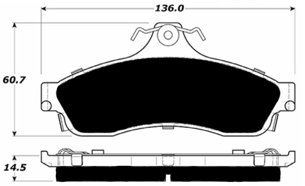 Porterfield Brake Pads for 1996 CHEVROLET IMPALA